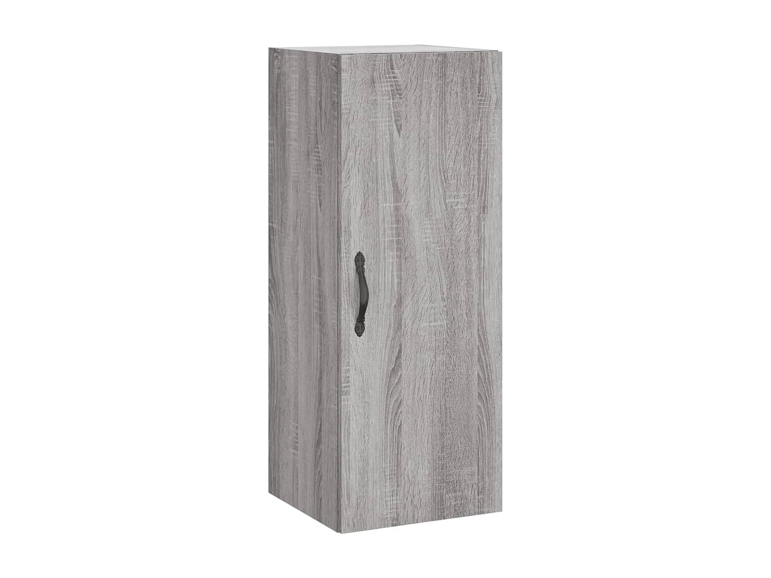 Wandkast 34,5x34x90 cm bewerkt hout grijs sonoma eikenkleurig