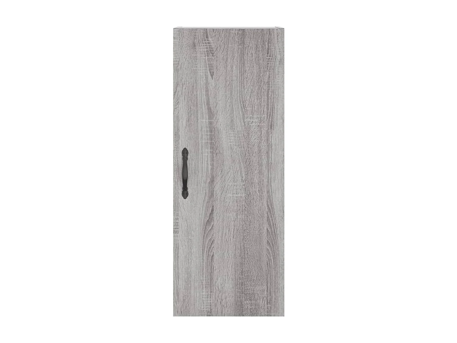 Wandkast 34,5x34x90 cm bewerkt hout grijs sonoma eikenkleurig