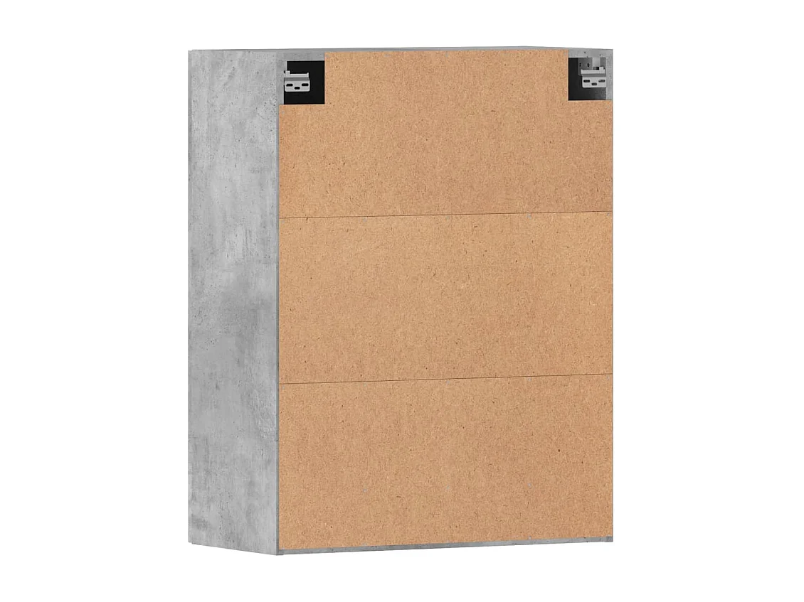 Armoires murales 2 pièces gris béton bois d'ingénierie