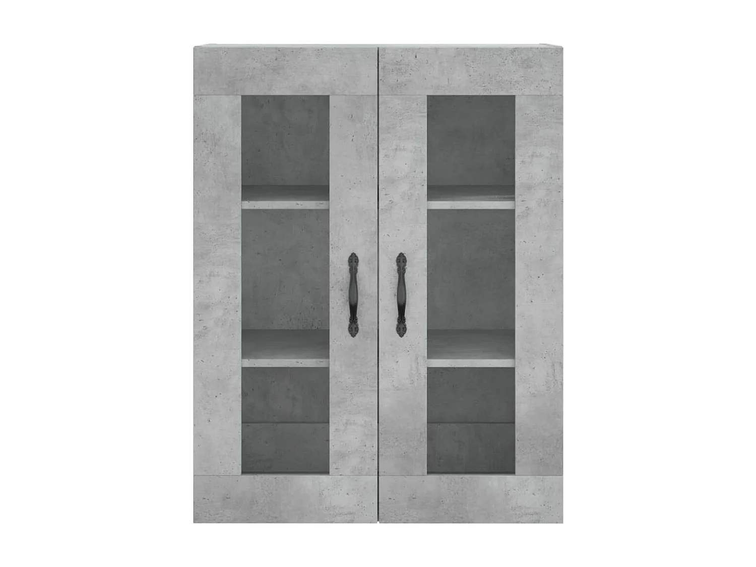 Armario de pared madera ingeniería gris hormigón 69,5x34x90 cm