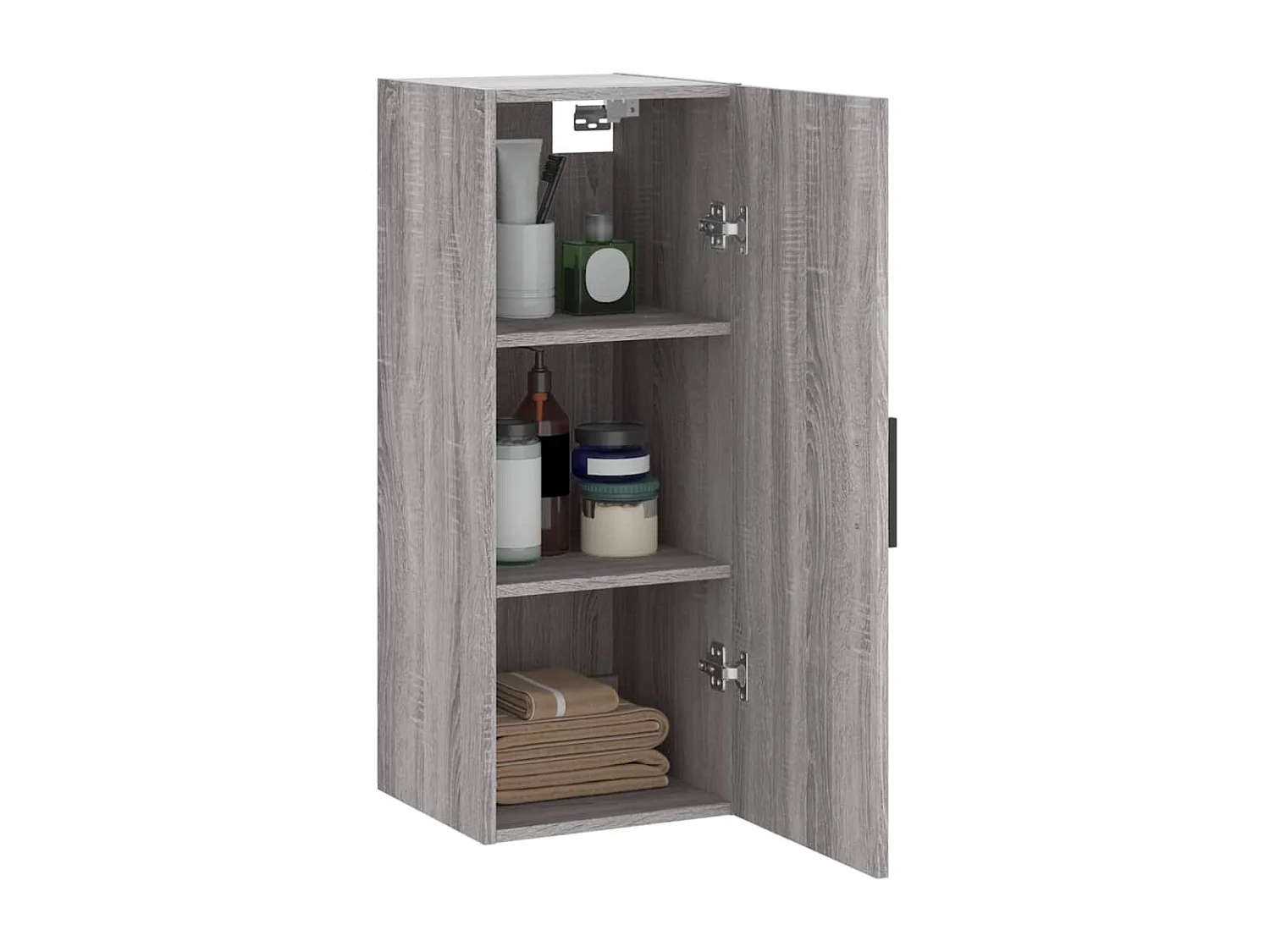 Armoire murale sonoma gris 34,5x34x90 cm
