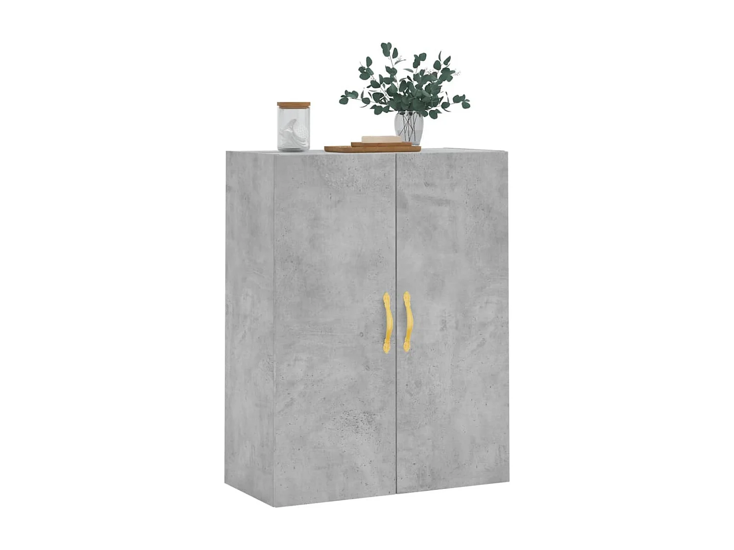 Armoire murale gris béton 69,5x34x90 cm