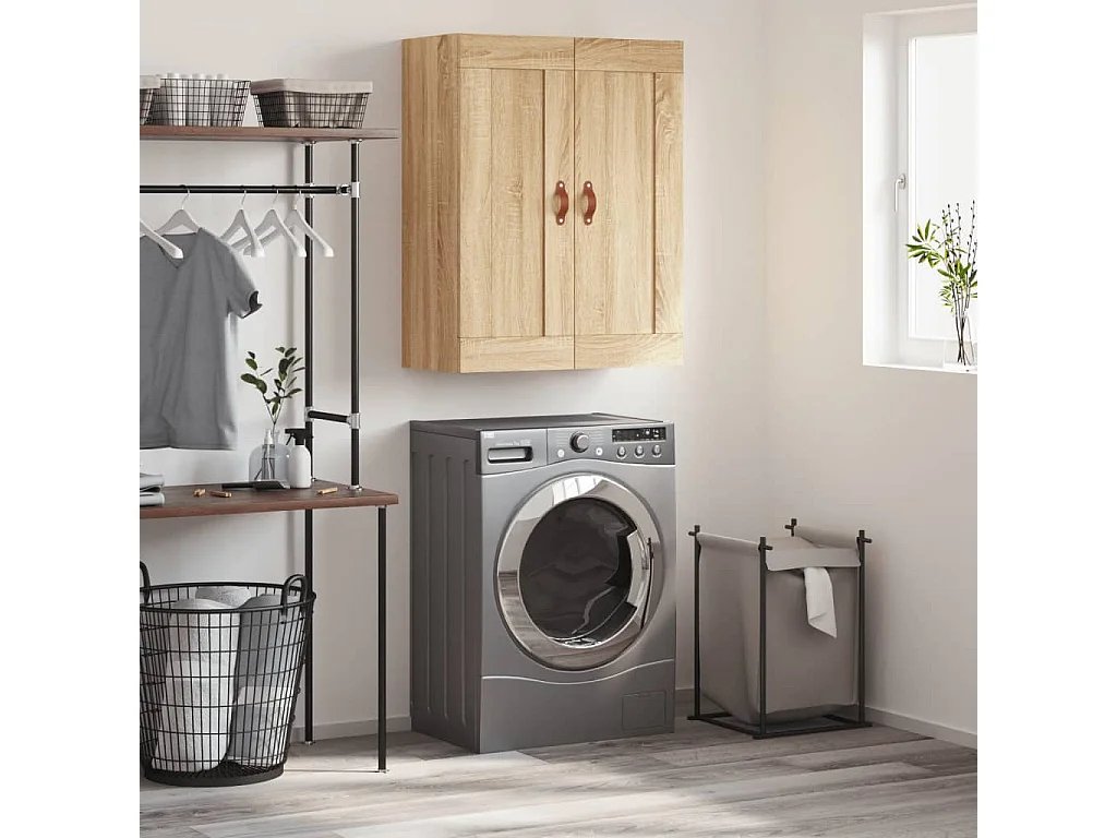 Armoire murale chêne sonoma 69,5x34x90 cm bois d'ingénierie