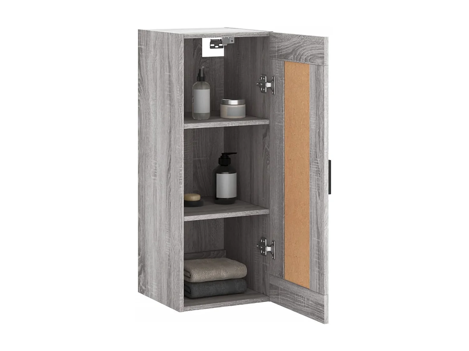 Armario de pared madera de ingeniería gris Sonoma 34,5x34x90 cm