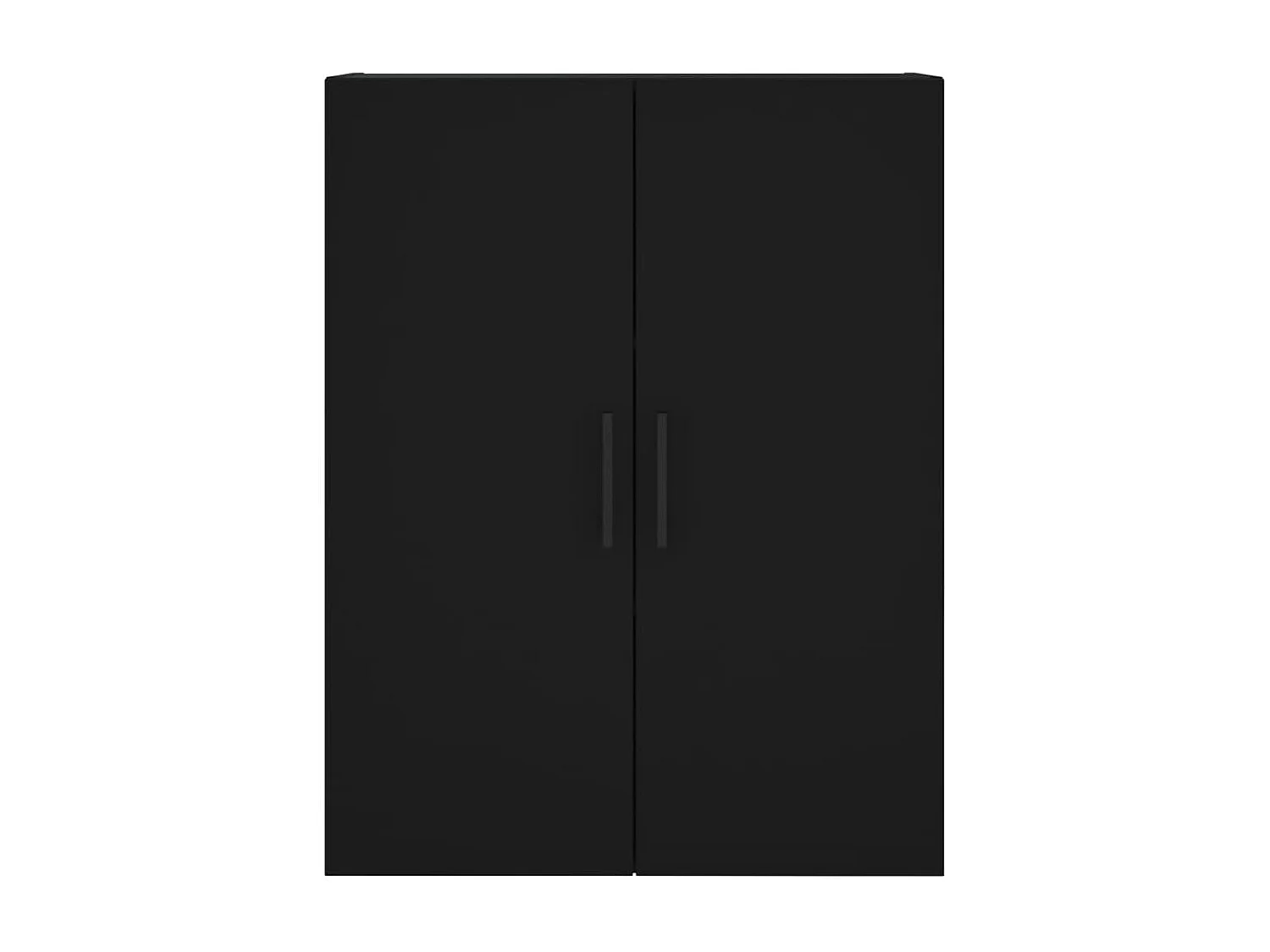 Armários de parede 2 peças 69,5x34x90 cm preto