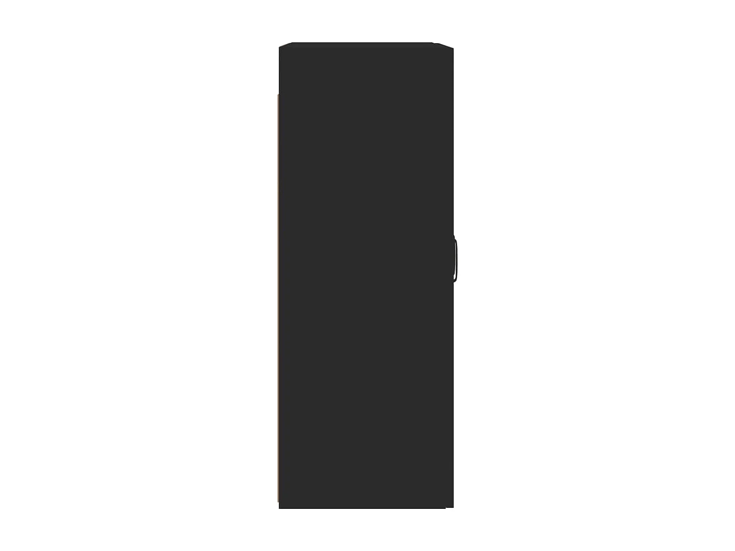 Armoires murales 2 pièces noir bois d'ingénierie