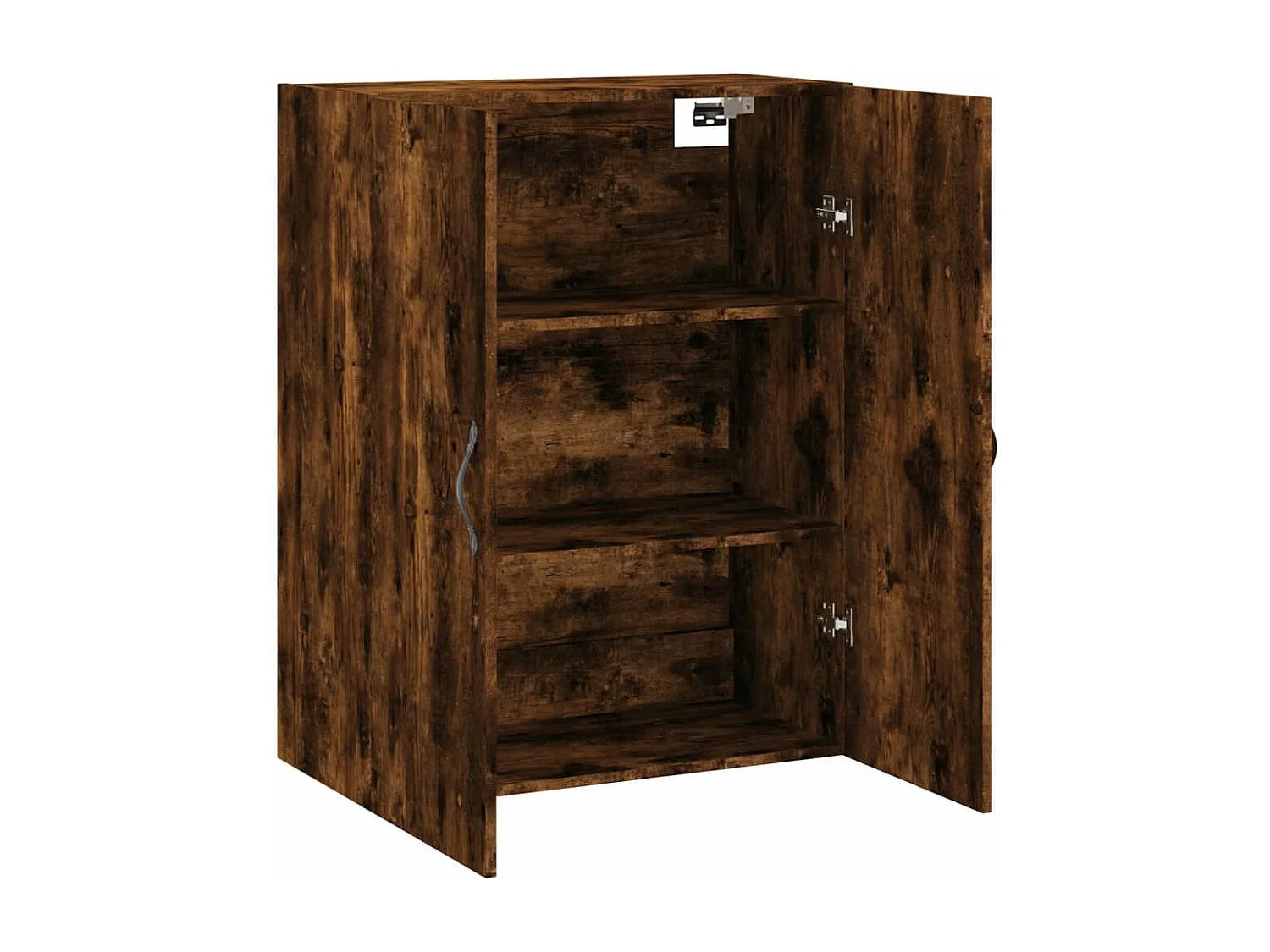Armoire murale chêne fumé 69,5x34x90 cm bois d'ingénierie