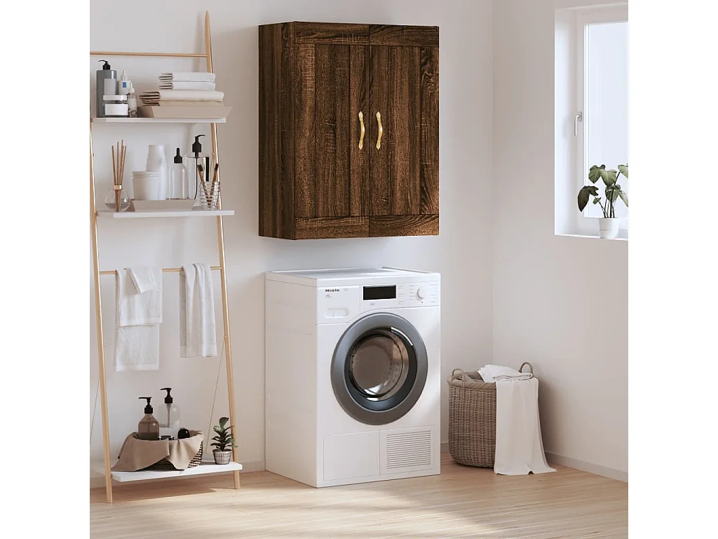 Armoire murale chêne marron 69,5x34x90 cm bois d'ingénierie