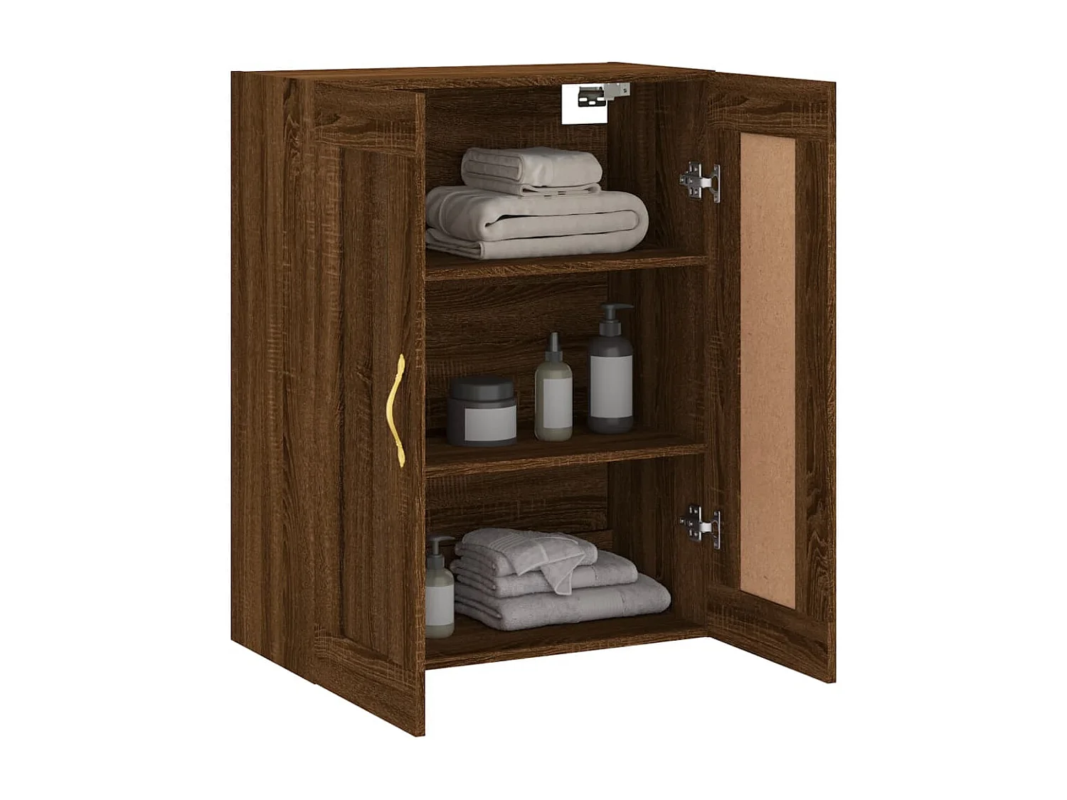 Armoire murale chêne marron 69,5x34x90 cm bois d'ingénierie