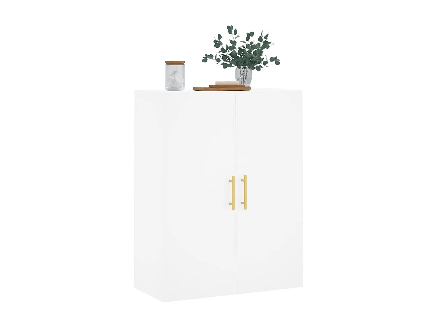 Armoire murale blanc 69,5x34x90 cm