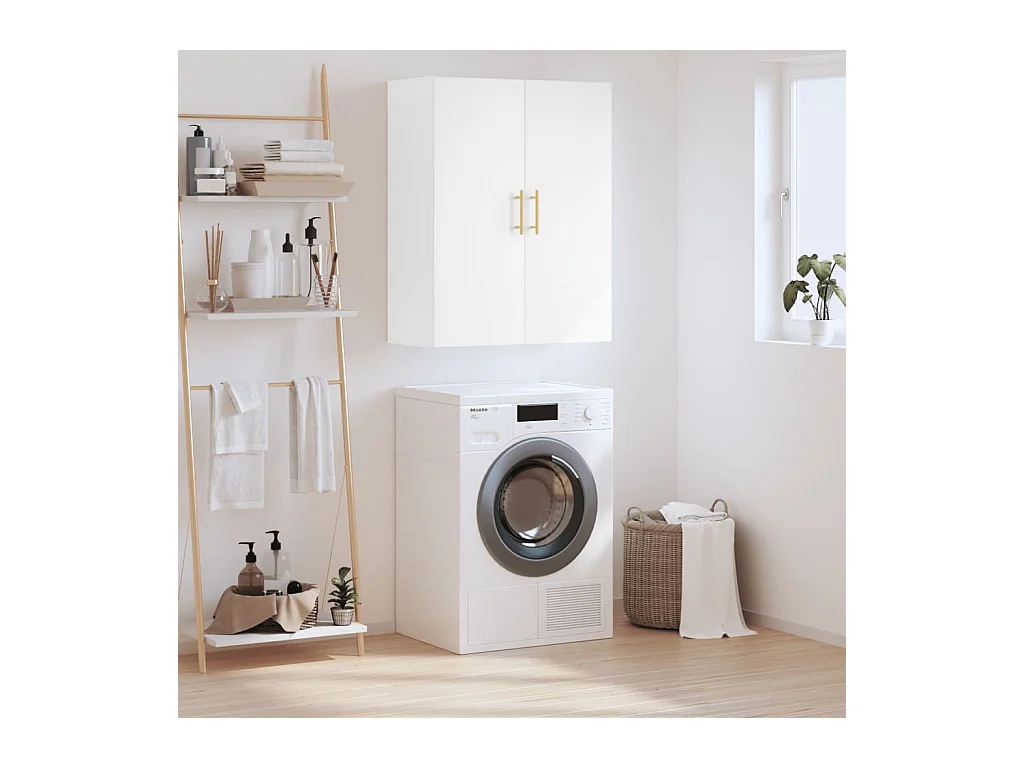 Wandkast 69,5x34x90 cm wit