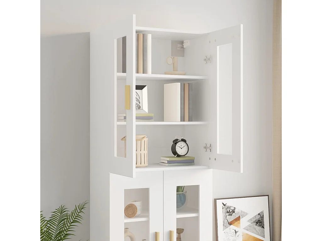 Armoire murale suspendue Blanc 69,5x34x90 cm