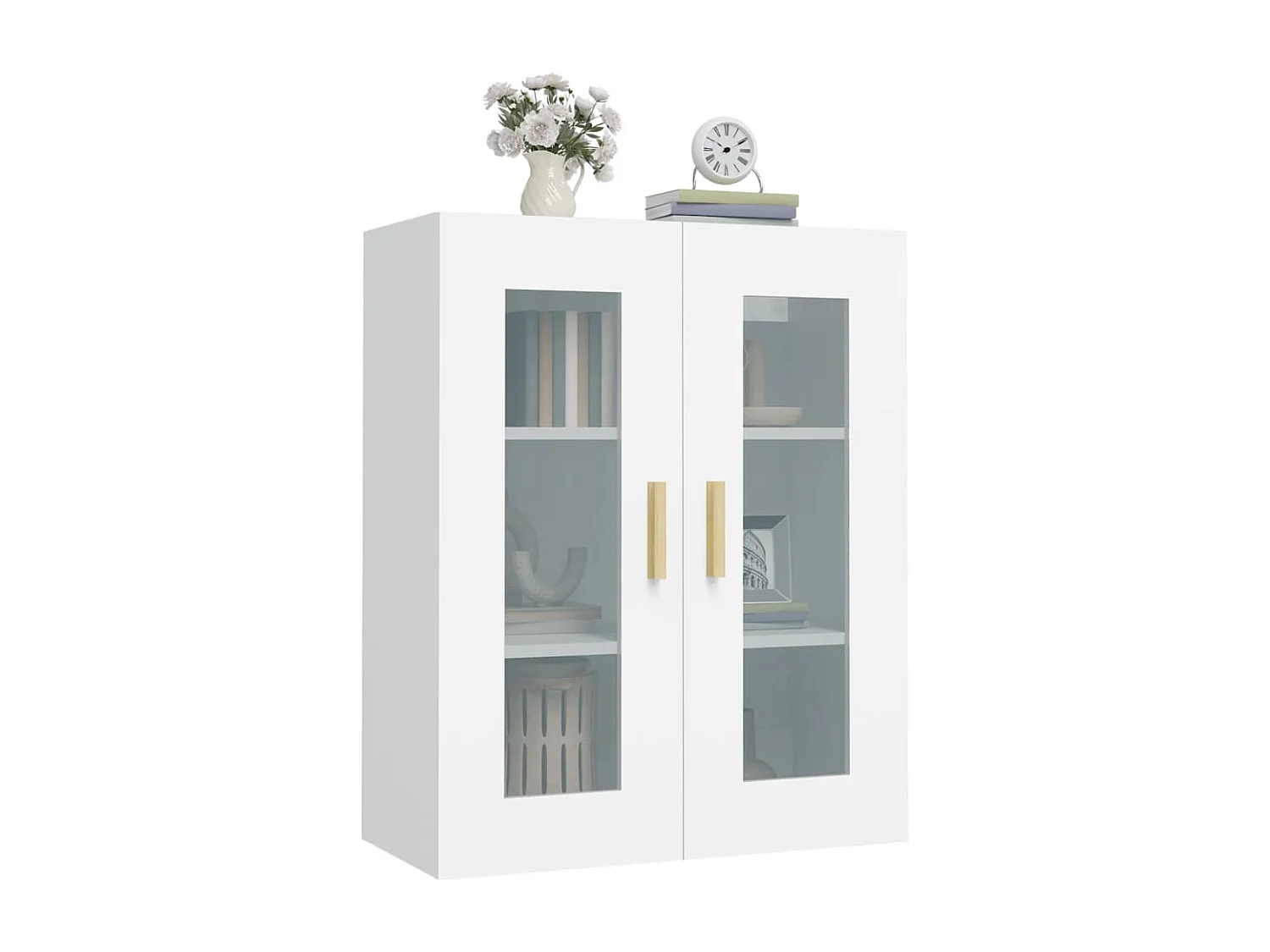 Armoire murale suspendue Blanc 69,5x34x90 cm