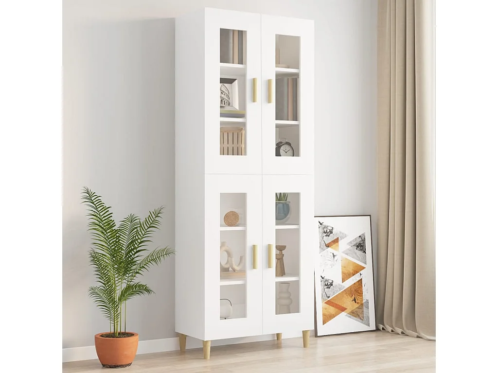 Armoire murale suspendue Blanc 69,5x34x90 cm