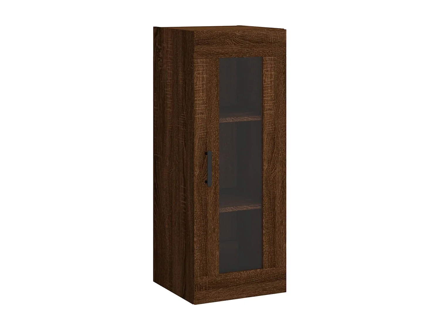 Wandkast 34,5x34x90 cm bruin eikenkleur