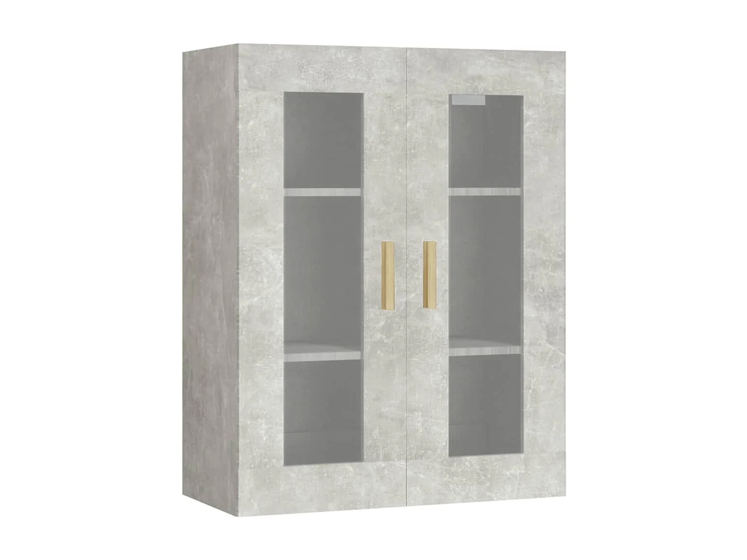 Armoire murale suspendue Gris béton 69,5x34x90 cm