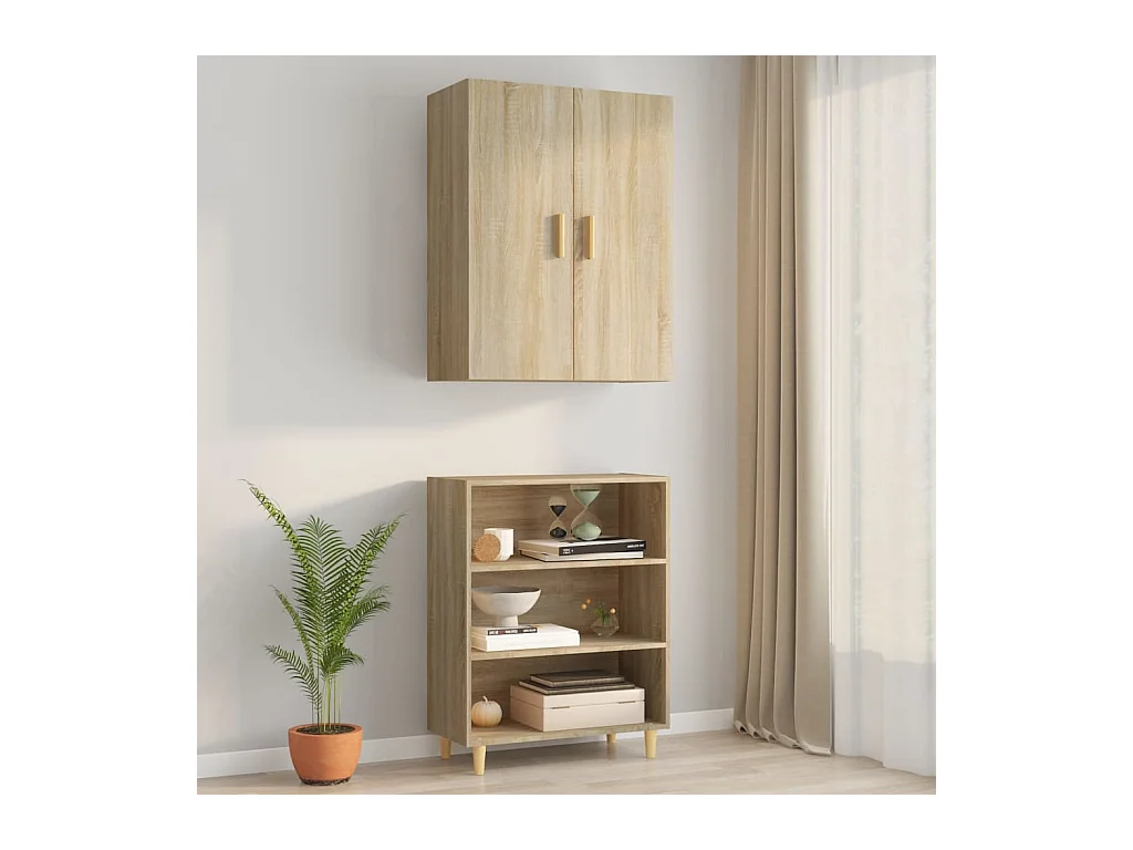 Armoire murale suspendue Chêne sonoma 69,5x34x90 cm