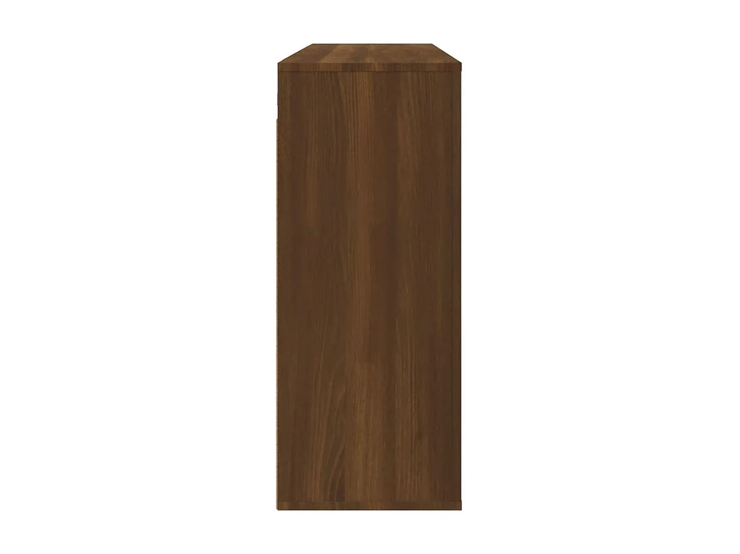 Armario de pared madera contrachapada marrón roble 80x33x80 cm