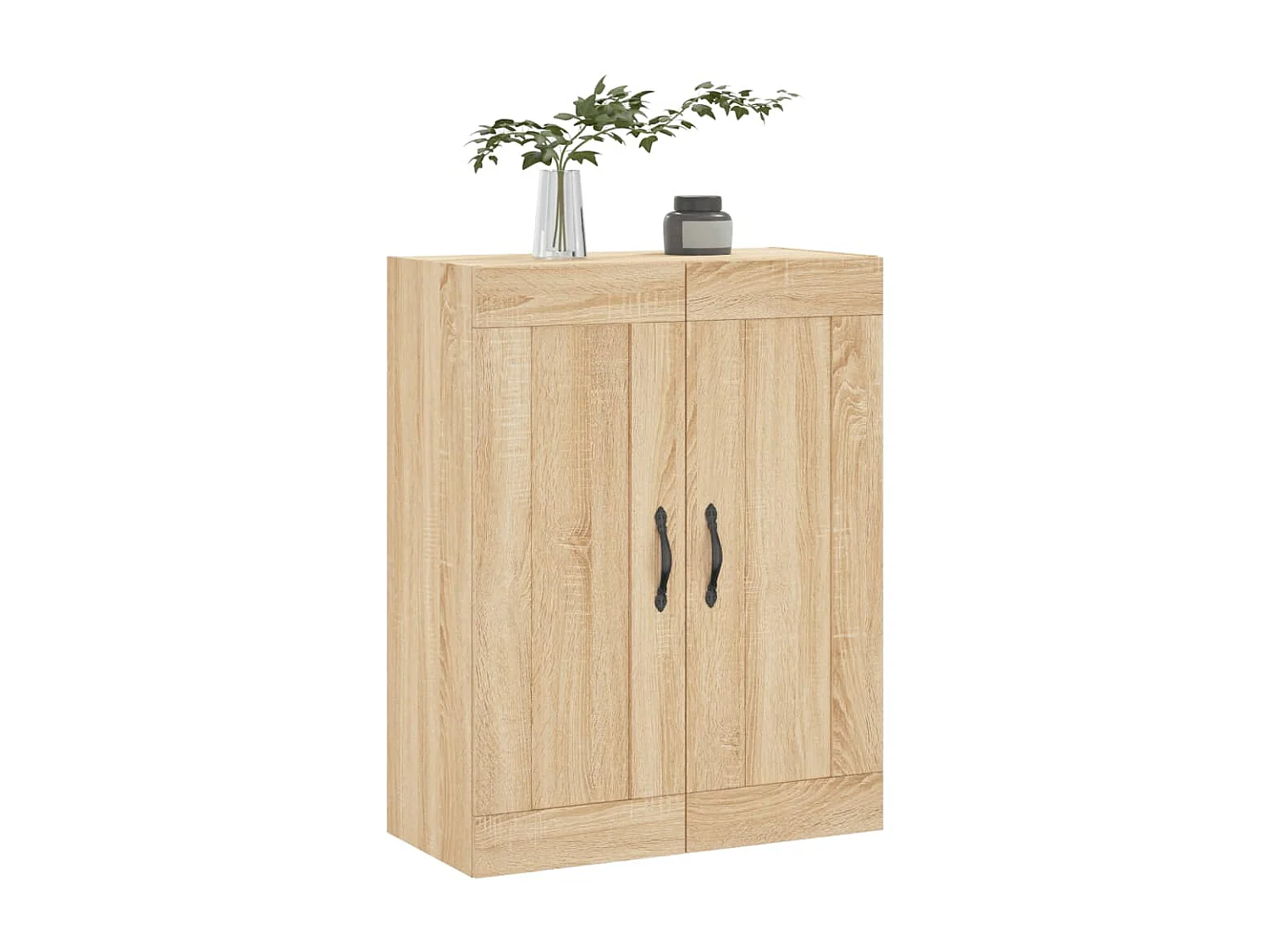 Armario de pared madera ingeniería roble Sonoma 69,5x34x90 cm