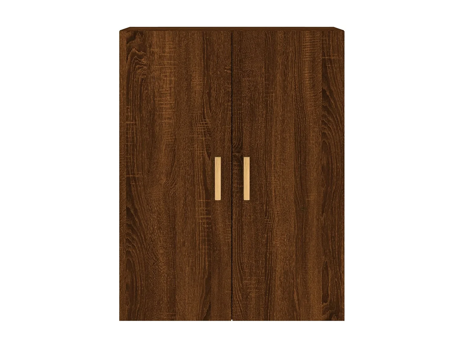 Armarios de pared 2 unidades madera de ingeniería marrón roble