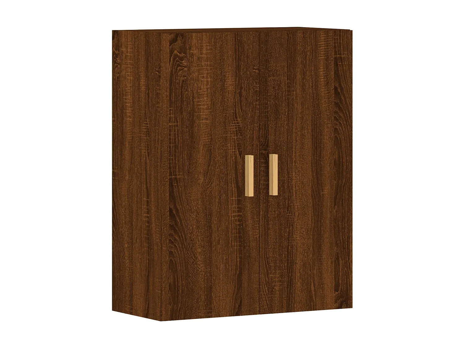 Armoires murales 2 pièces chêne marron bois d'ingénierie