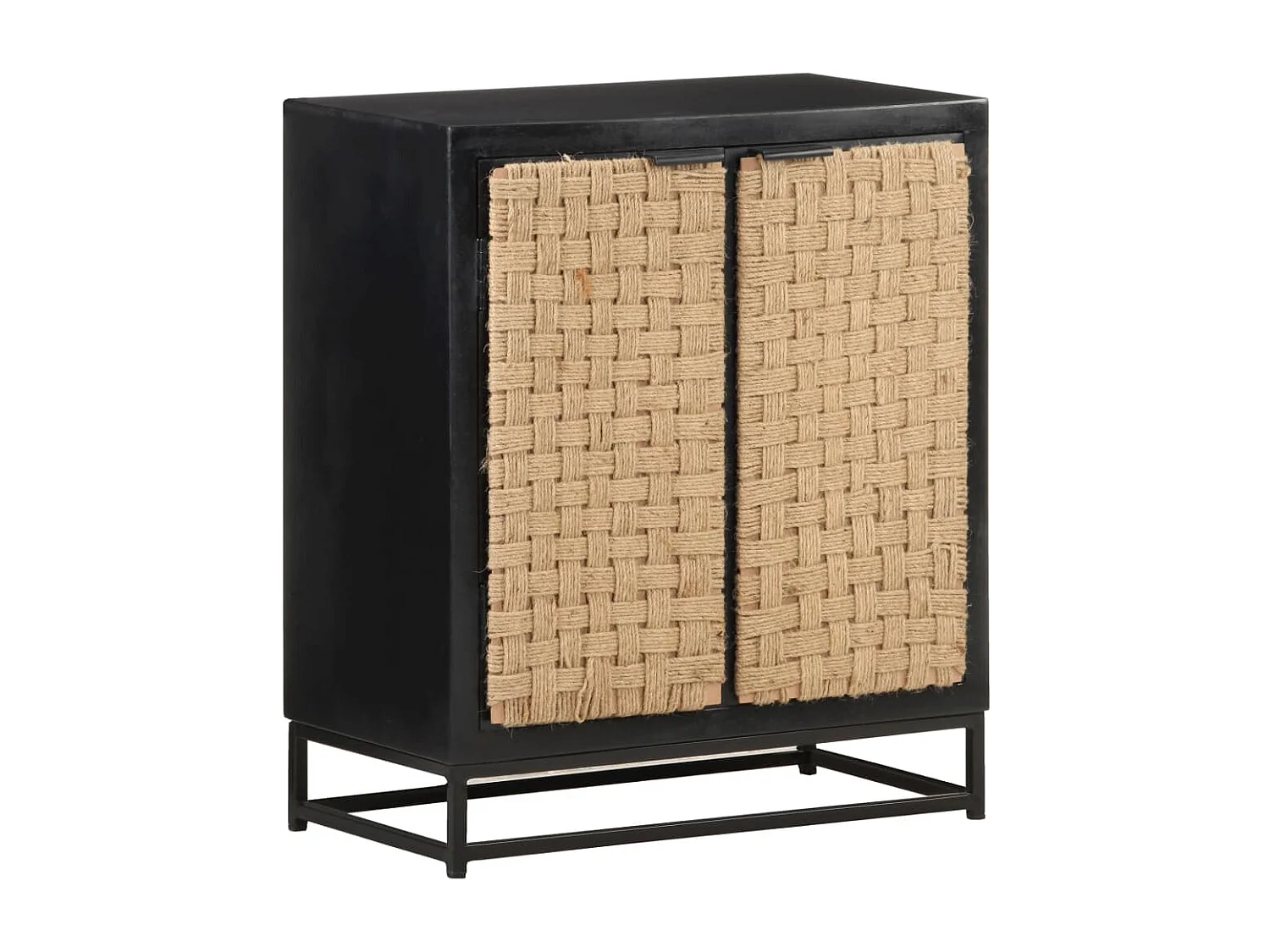 Aparador de madera maciza de mango 60x35x70 cm