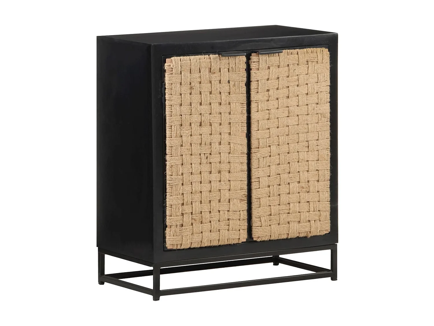 Aparador de madera maciza de mango 60x35x70 cm