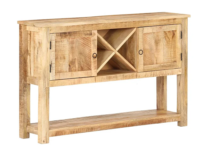 Buffet 120x30x76 cm Bois de manguier brut