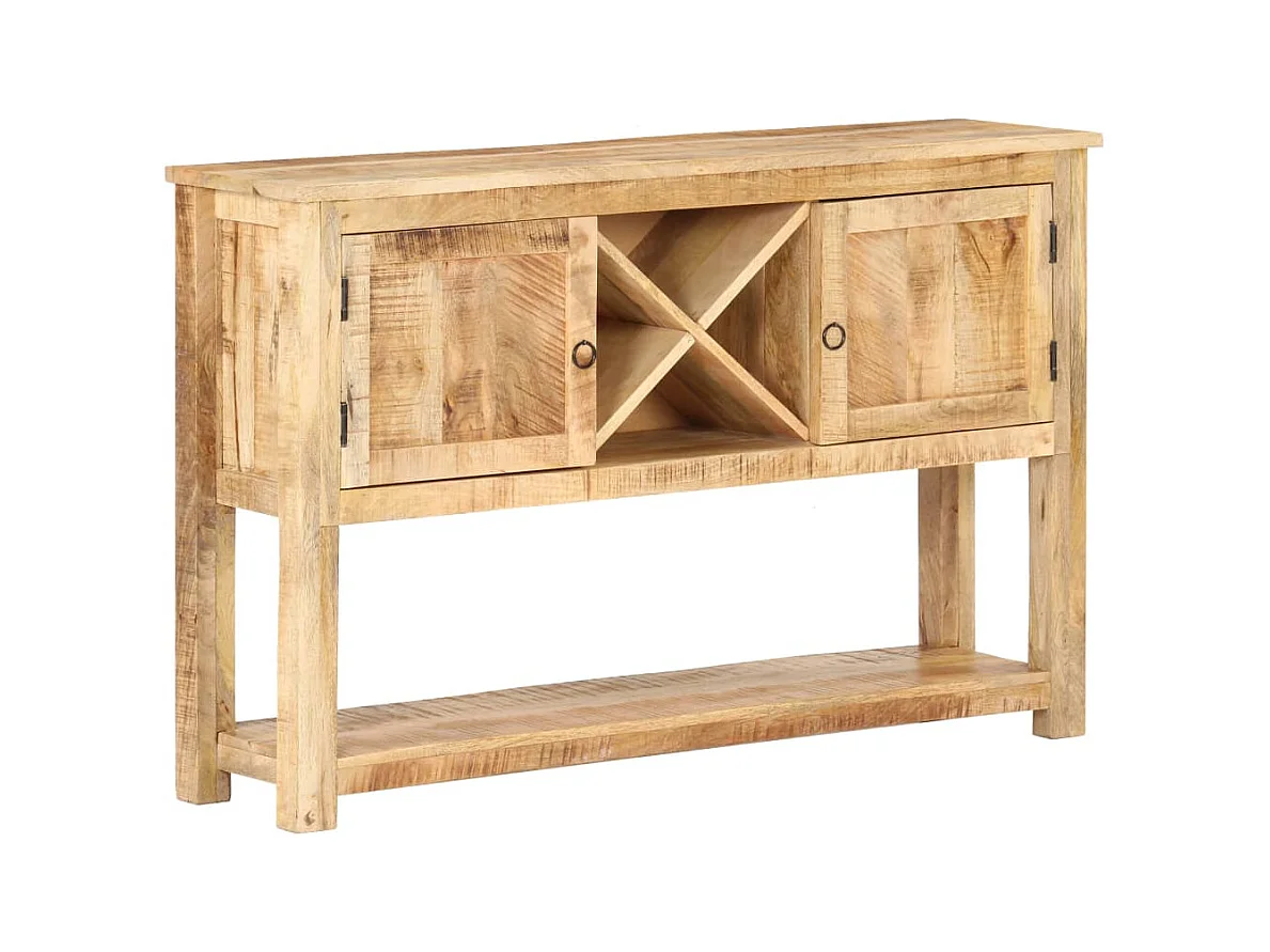 Buffet 120x30x76 cm Bois de manguier brut