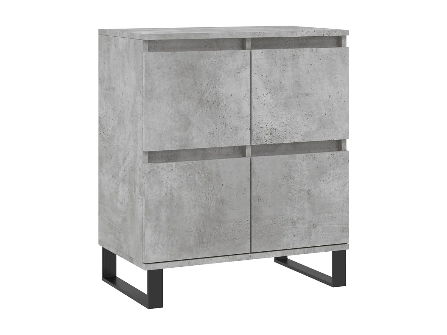 Buffets 2 pièces gris béton bois d'ingénierie