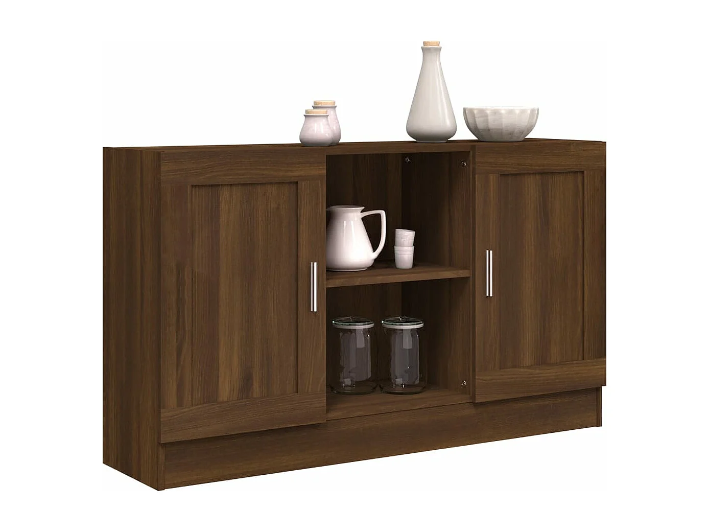 Buffet Chêne marron 120x30,5x70 cm Bois d'ingénierie