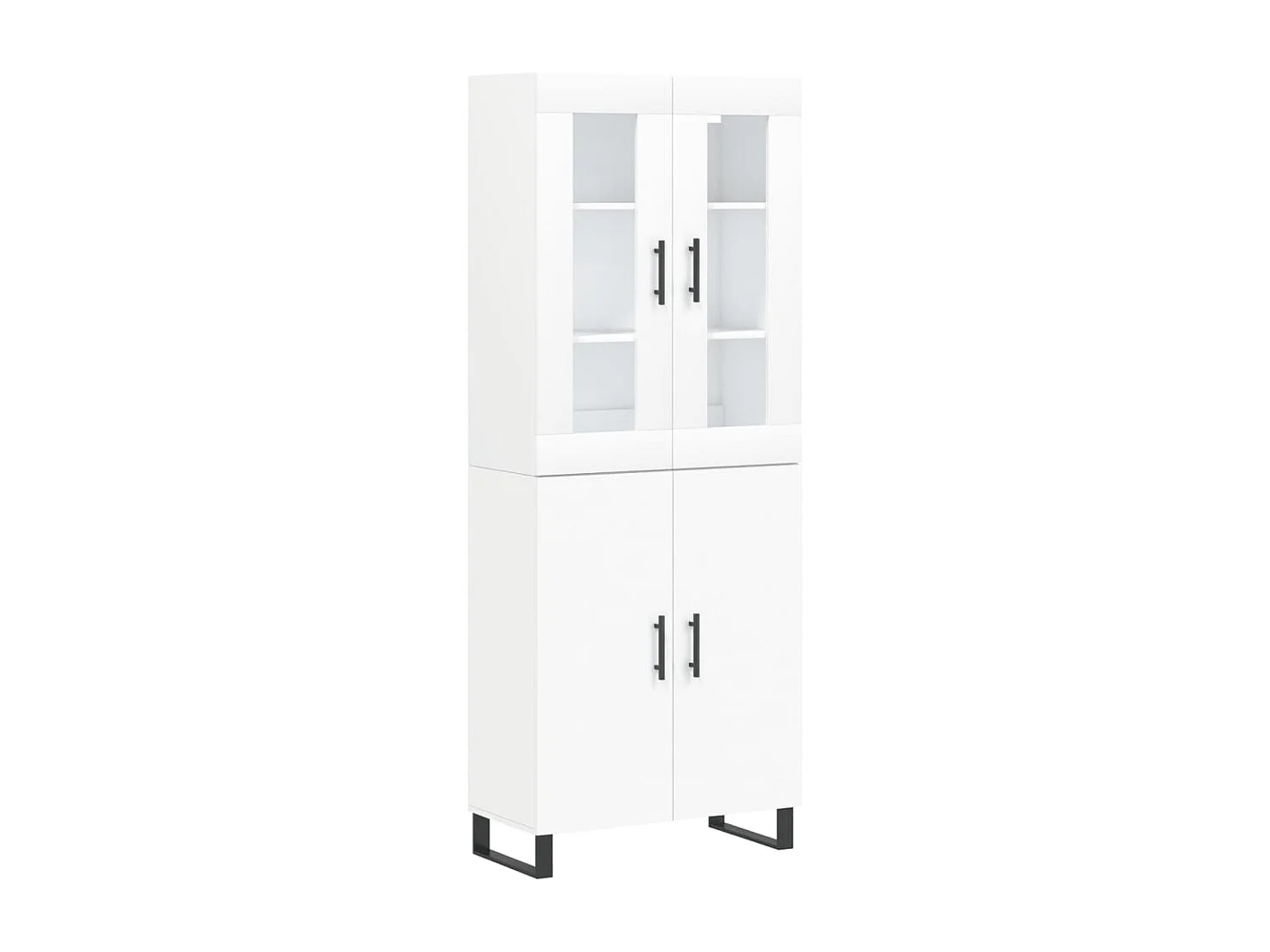 Armário alto 69,5x34x180 cm derivados de madeira branco