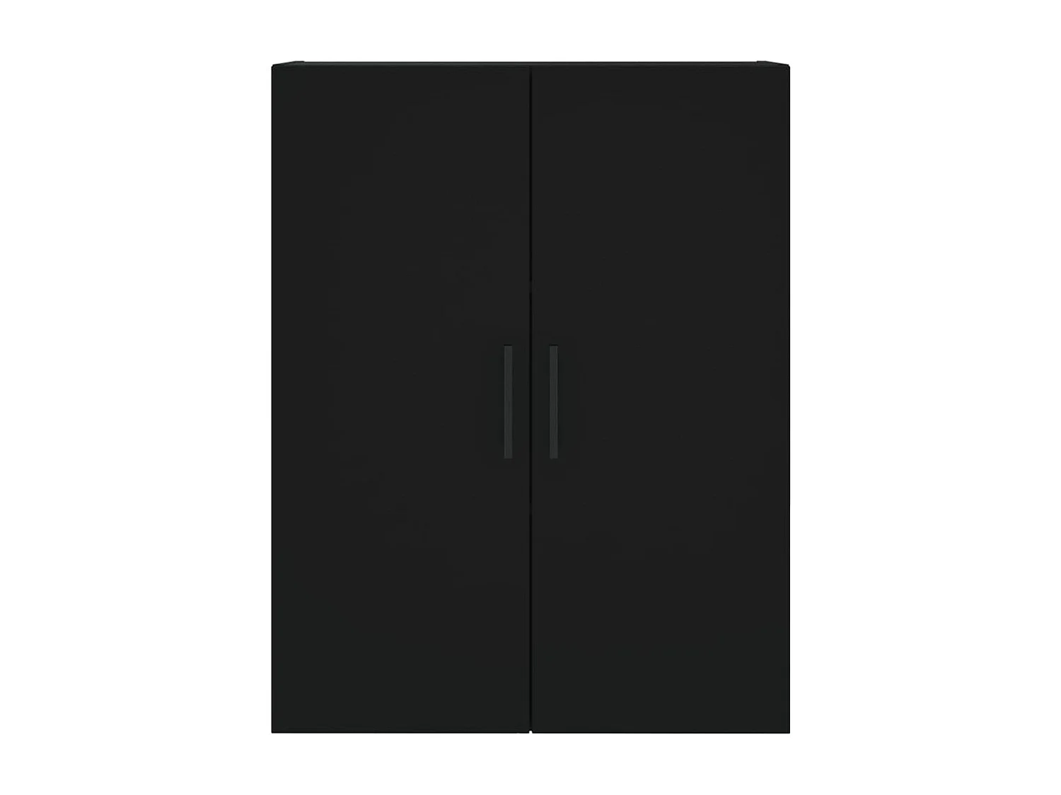 Buffet haut Noir 69,5x34x180 cm Bois d'ingénierie