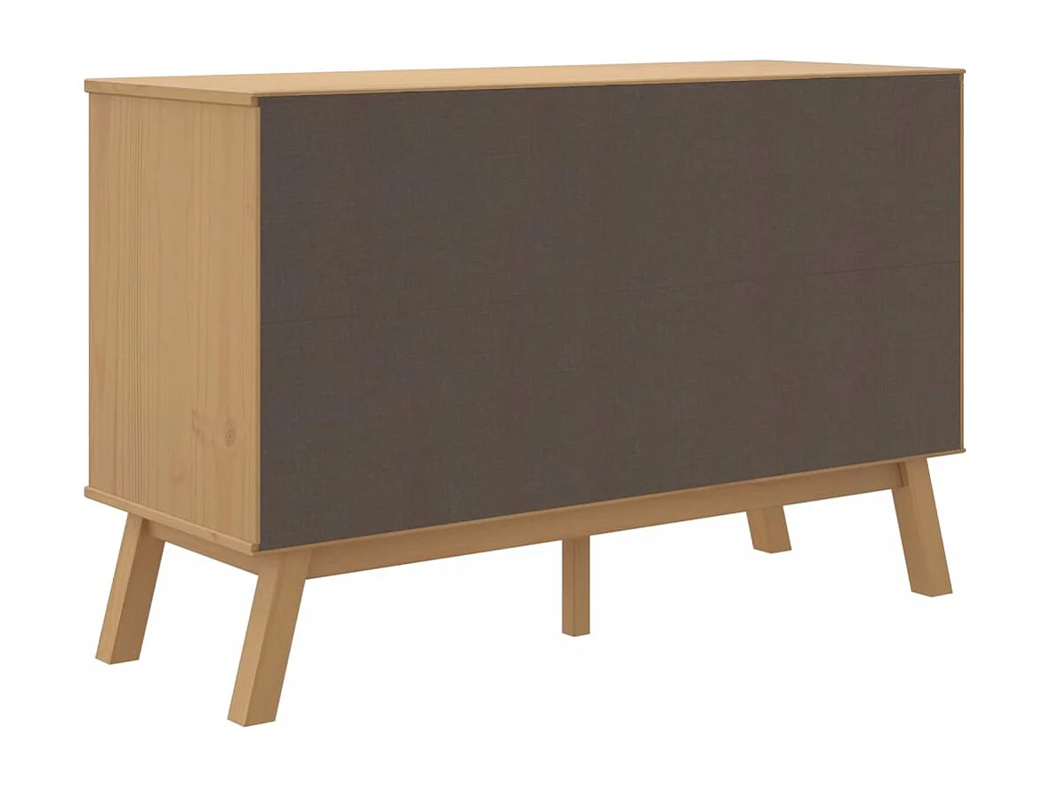 Buffet OLDEN marron 114x43x73,5 cm bois massif de pin
