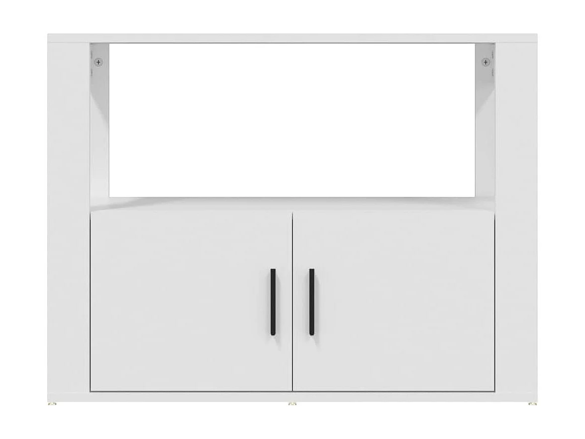 Buffet Blanc 80x30x60 cm Bois d'ingénierie