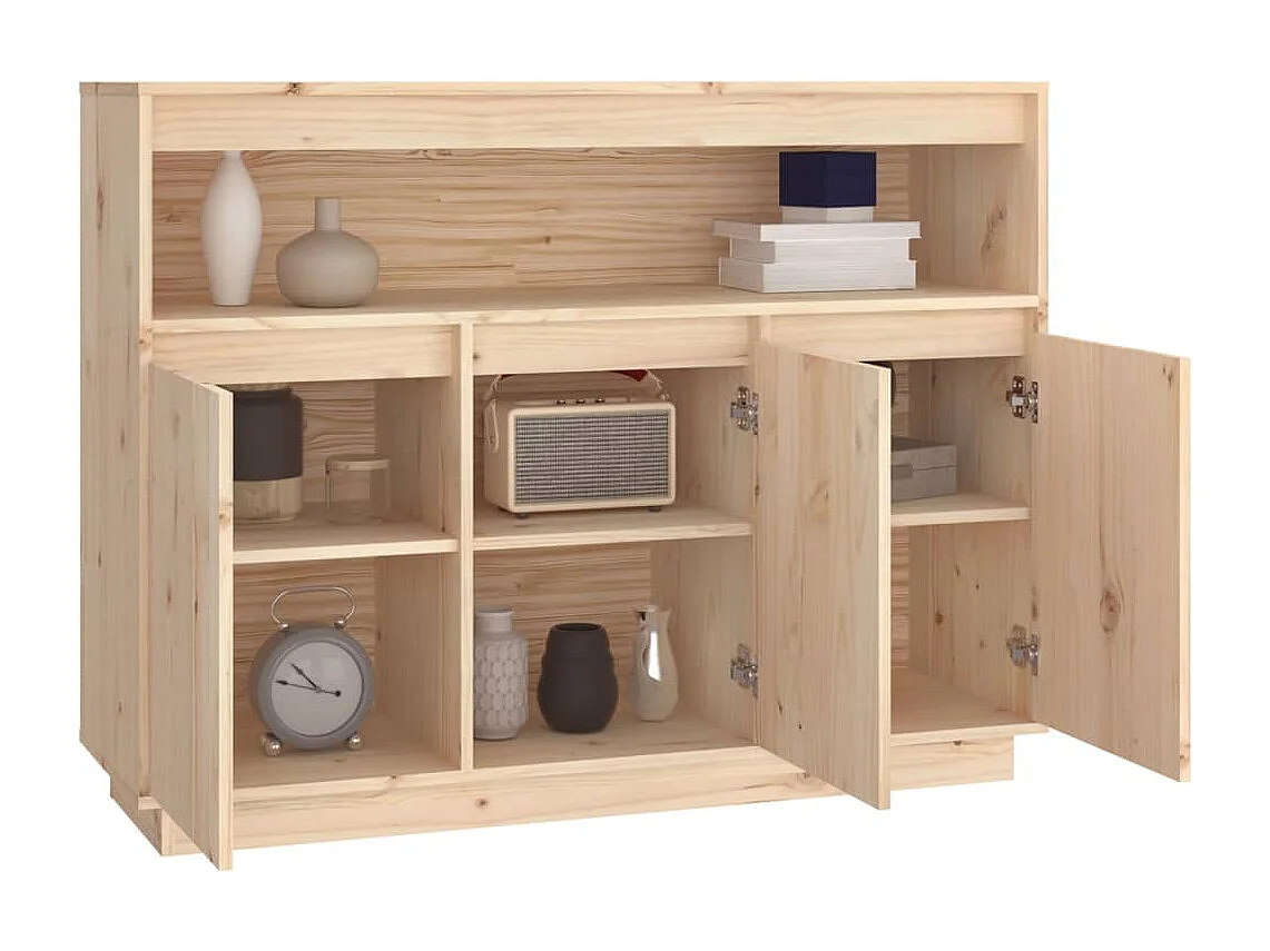 Dressoir 104,5x34x80 cm massief grenenhout