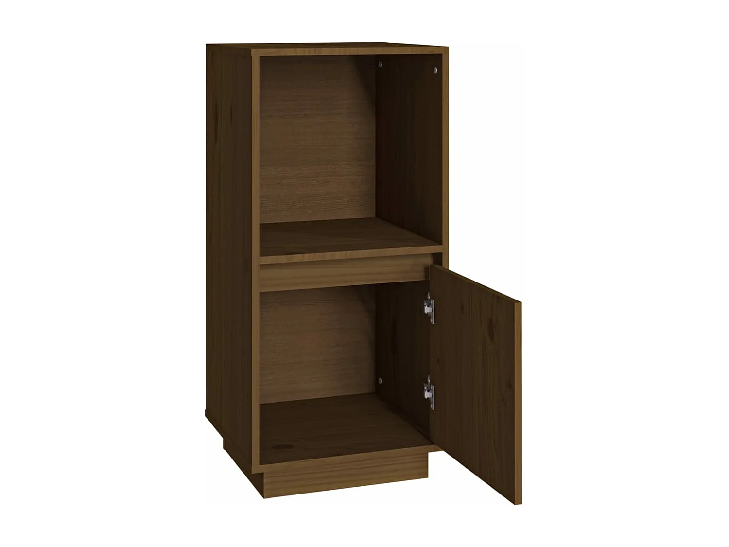 Buffet Marron miel 38x35x80 cm Bois massif de pin
