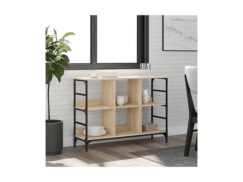 Buffet chêne sonoma 102x32x73,5 cm bois d'ingénierie