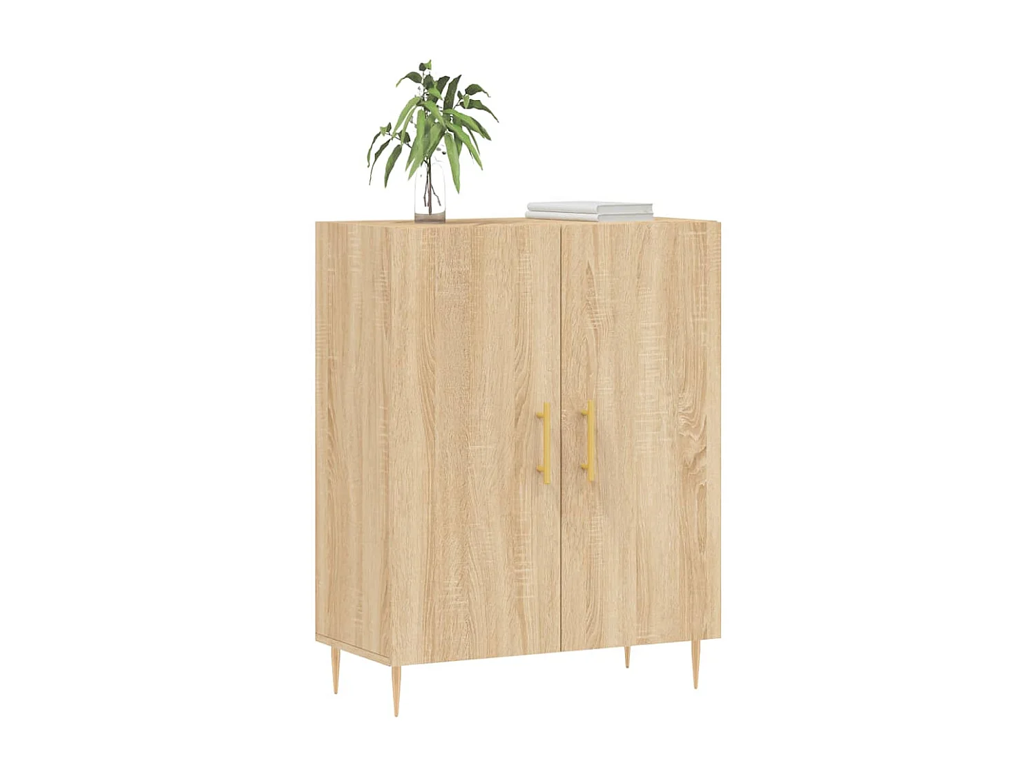 Aparador de madera de ingeniería roble Sonoma 69,5x34x90 cm