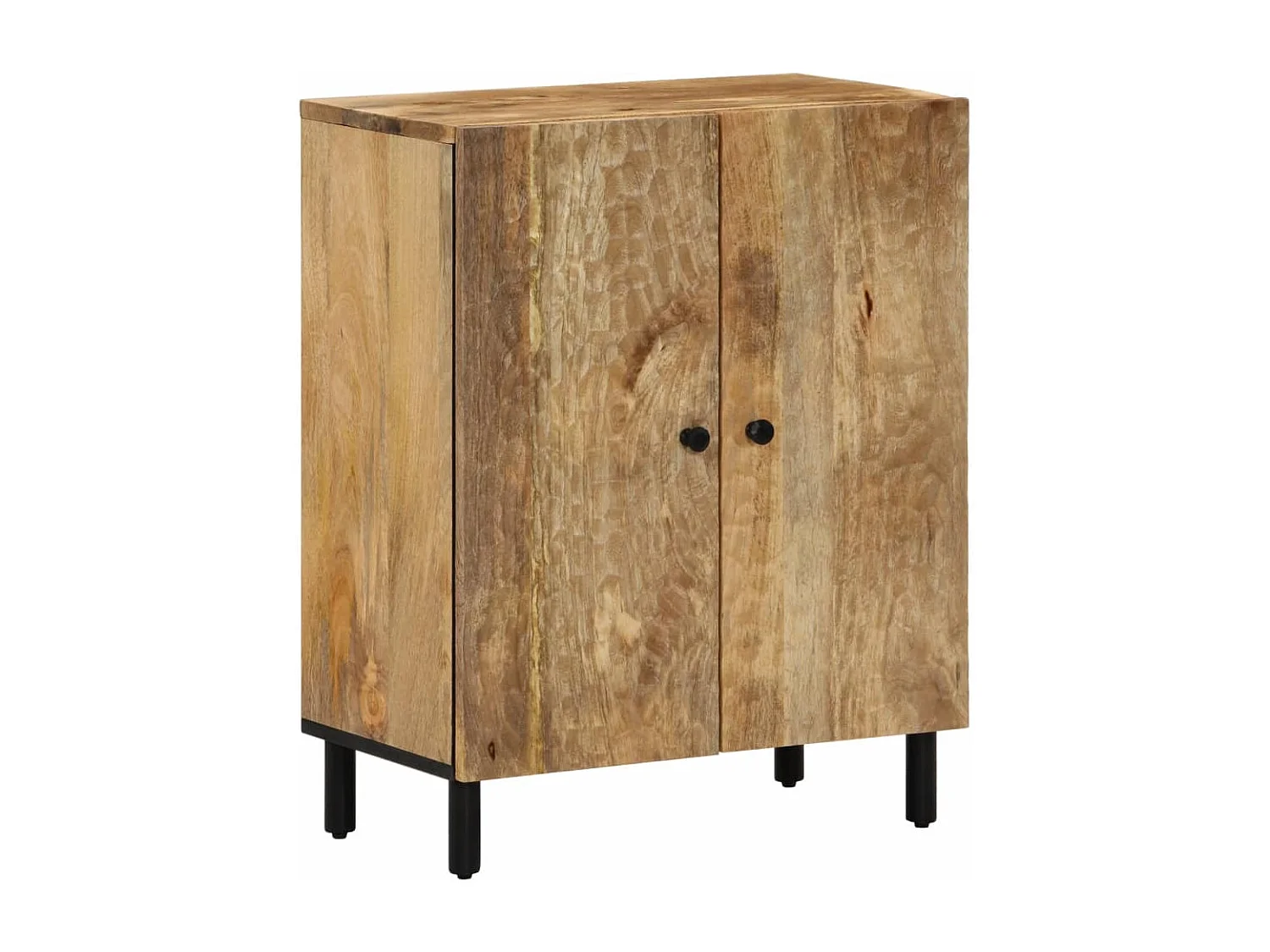 Armoire latérale 60x33x75 cm bois massif de manguier