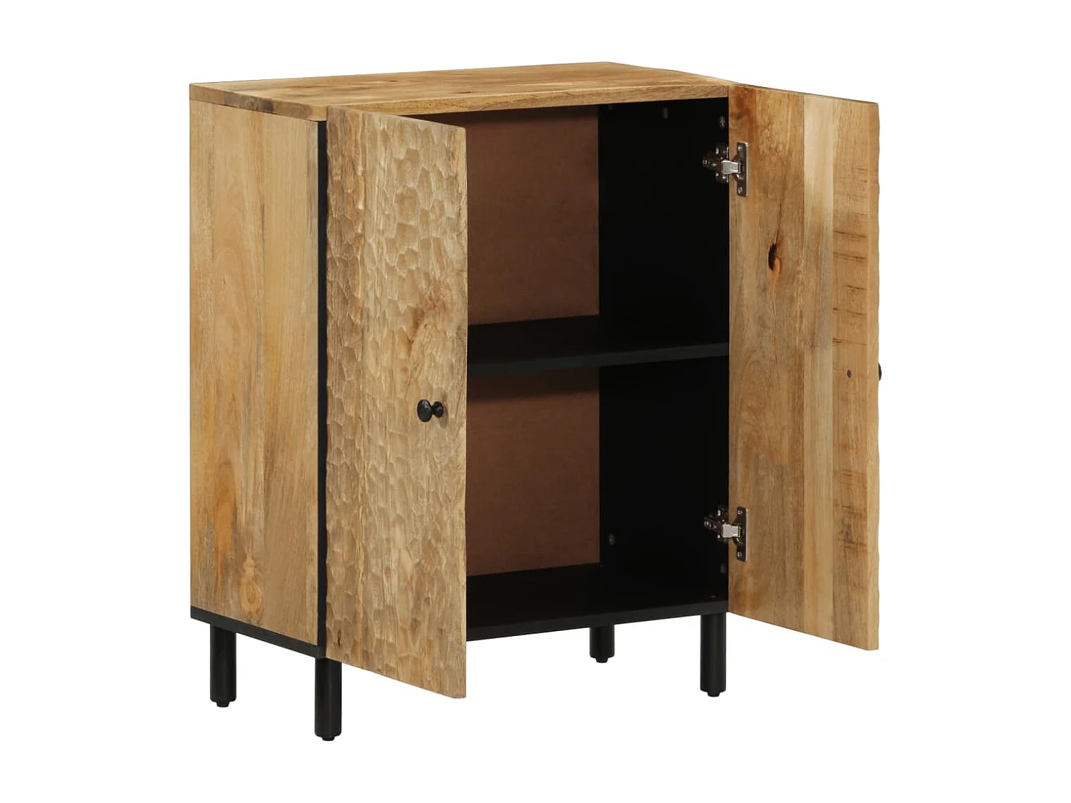 Armoire latérale 60x33x75 cm bois massif de manguier