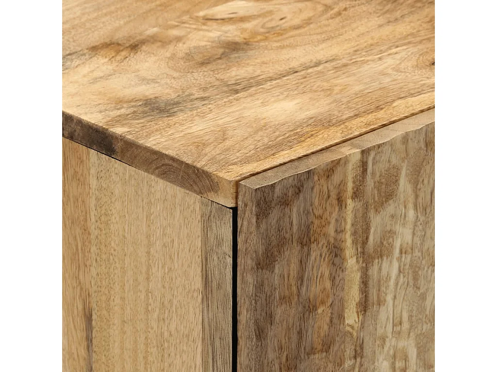 Armoire latérale 60x33x75 cm bois massif de manguier