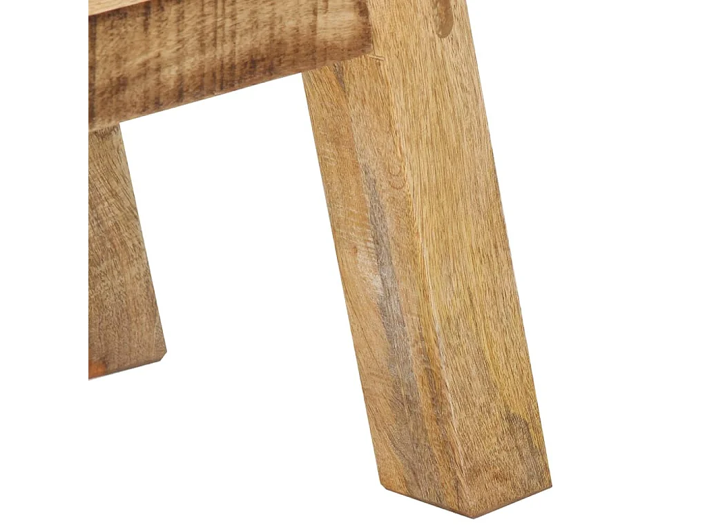 Buffet marron et noir 160x30x76 cm bois massif de manguier