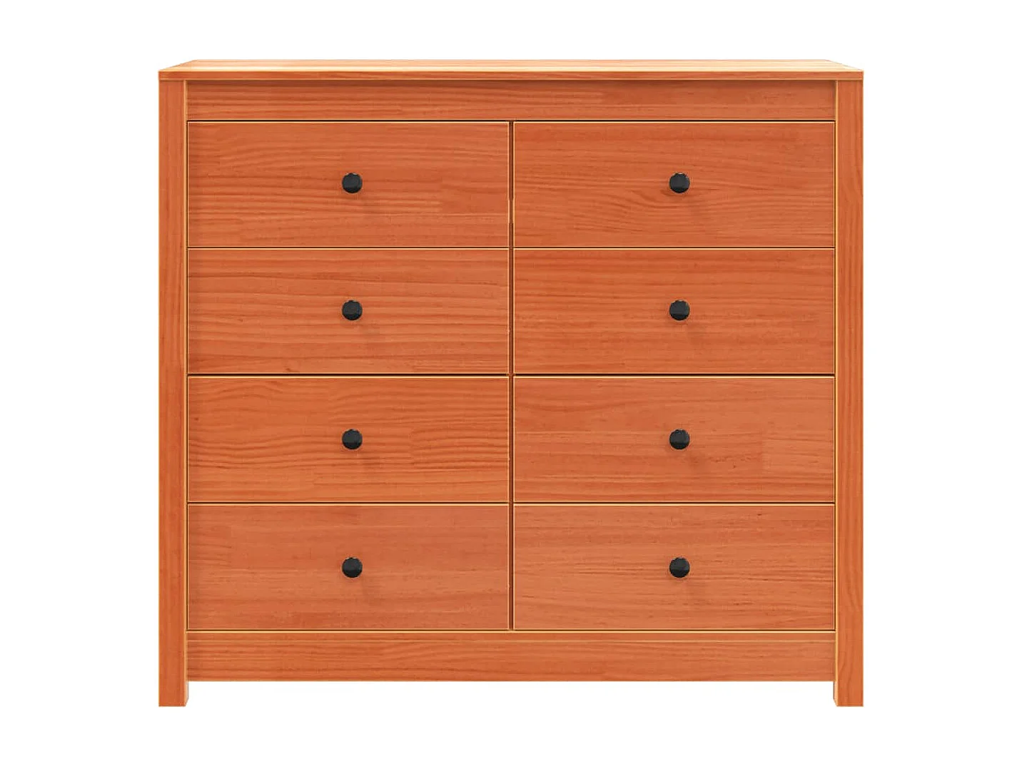 Armário de apoio 100x40x90 cm pinho maciço castanho-mel