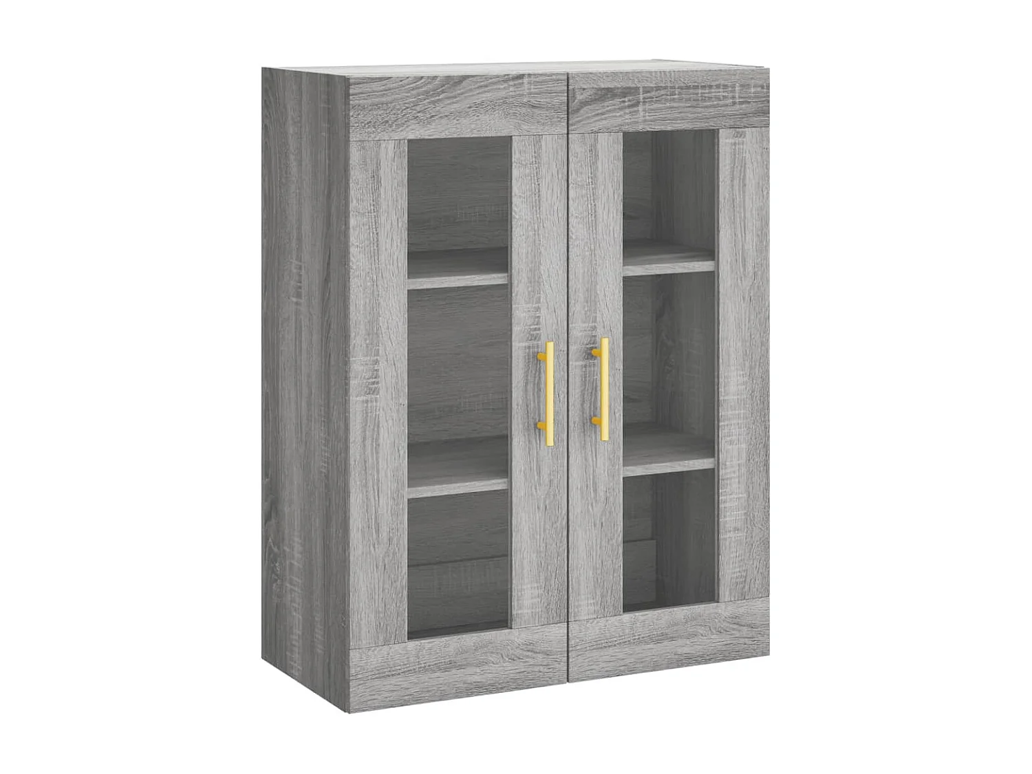 Buffet haut Sonoma gris 69,5x34x180 cm Bois d'ingénierie