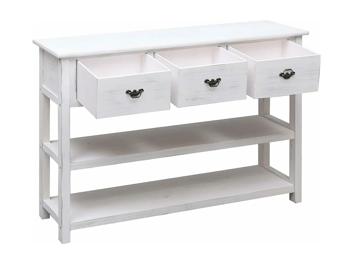 Buffet Antique Blanc 115 x 30 x 76 cm Bois