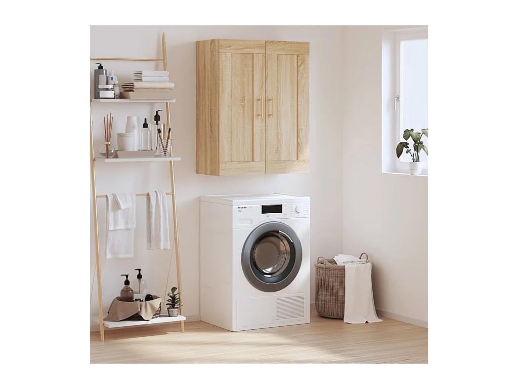 Armoire murale chêne sonoma 69,5x34x90 cm bois d'ingénierie