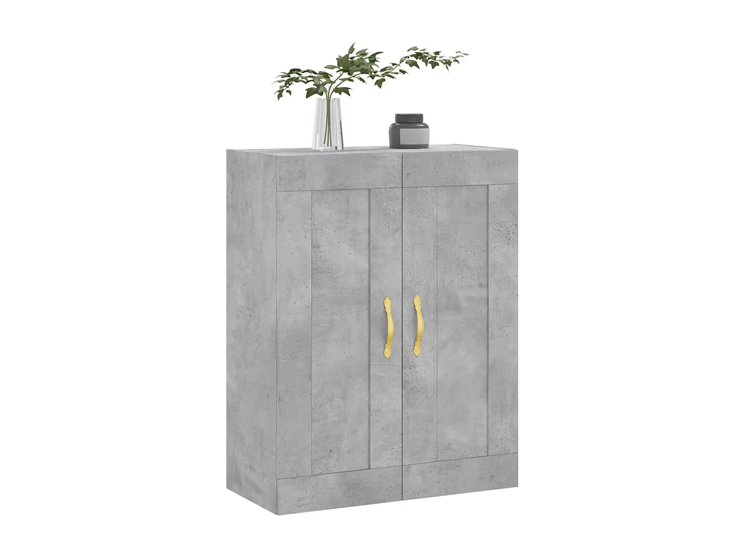 Armoire murale gris béton 69,5x34x90 cm bois d'ingénierie