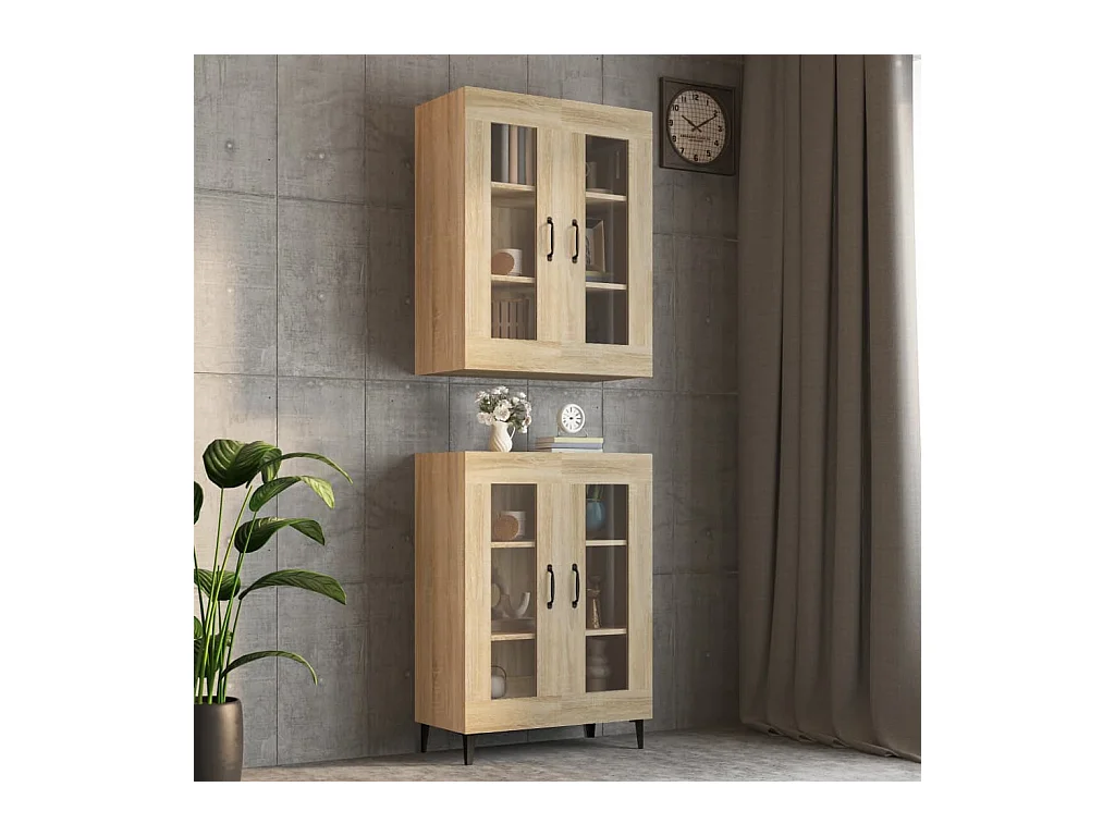 Armoire murale suspendue Chêne sonoma 69,5x34x90 cm