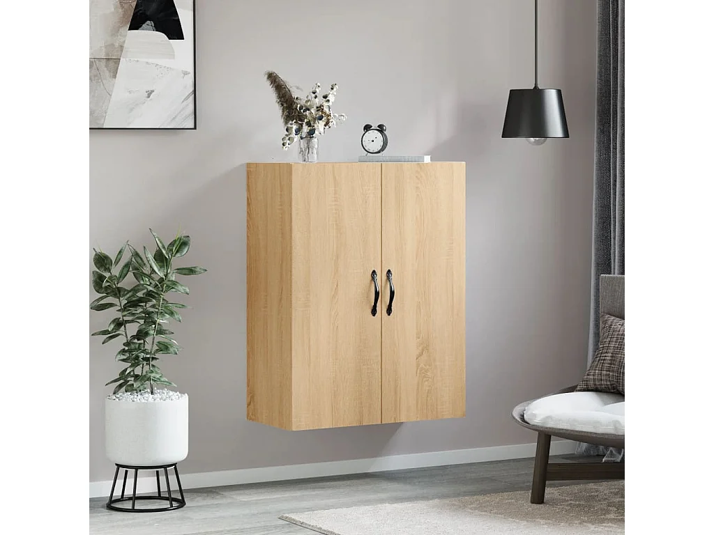 Armoire murale chêne sonoma 69,5x34x90 cm bois d'ingénierie